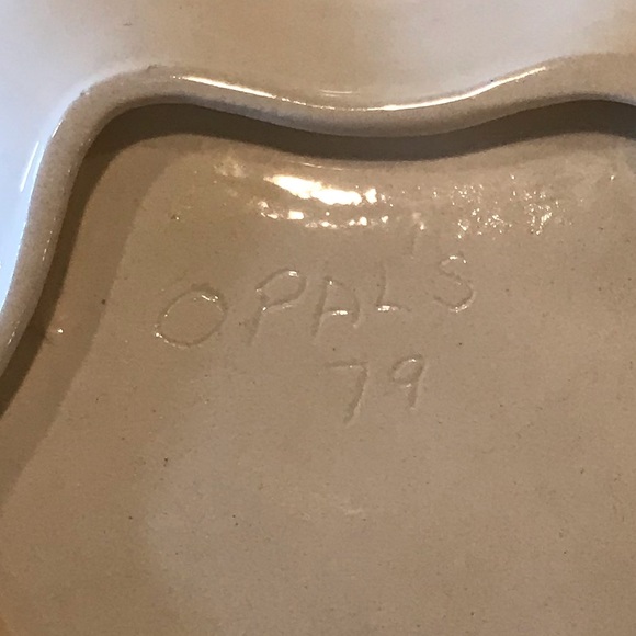 Vintage Lime Green Nappy/Trinket Dish With Floral Design And Scalloped Edge 8” W - Picture 4 of 8